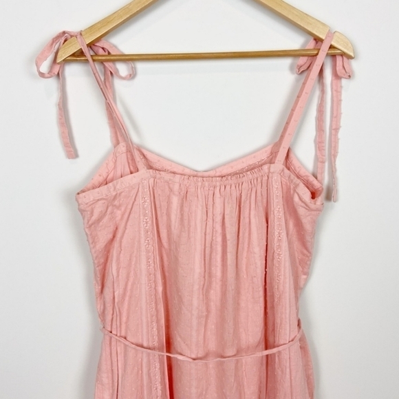 Rebecca Taylor LA VIE Kelsey Textured Midi Dress In Color Blossom Size L - Picture 5 of 16